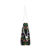 Load image into Gallery viewer, Geometric Floral Fall - Black Clover Canvas Tote Bag (Model 1661) Clover Canvas Tote Bag (1661) e-joyer 
