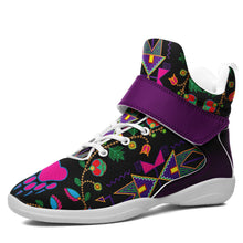 Load image into Gallery viewer, Geometric Floral Fall Black Ipottaa Basketball / Sport High Top Shoes 49 Dzine 
