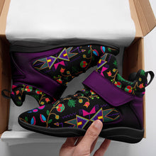 Load image into Gallery viewer, Geometric Floral Fall Black Ipottaa Basketball / Sport High Top Shoes 49 Dzine 
