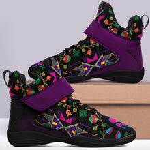 Load image into Gallery viewer, Geometric Floral Fall Black Ipottaa Basketball / Sport High Top Shoes 49 Dzine 
