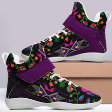 Load image into Gallery viewer, Geometric Floral Fall Black Ipottaa Basketball / Sport High Top Shoes 49 Dzine 
