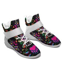 Load image into Gallery viewer, Geometric Floral Fall Black Ipottaa Basketball / Sport High Top Shoes 49 Dzine 
