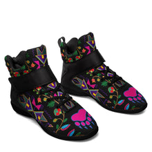 Load image into Gallery viewer, Geometric Floral Fall Black Ipottaa Basketball / Sport High Top Shoes 49 Dzine 
