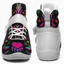 Load image into Gallery viewer, Geometric Floral Fall Black Ipottaa Basketball / Sport High Top Shoes 49 Dzine 
