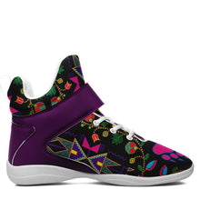 Load image into Gallery viewer, Geometric Floral Fall Black Ipottaa Basketball / Sport High Top Shoes 49 Dzine 
