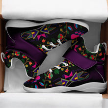 Load image into Gallery viewer, Geometric Floral Fall Black Ipottaa Basketball / Sport High Top Shoes 49 Dzine 
