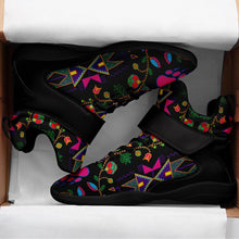 Load image into Gallery viewer, Geometric Floral Fall Black Ipottaa Basketball / Sport High Top Shoes 49 Dzine 
