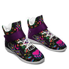 Load image into Gallery viewer, Geometric Floral Fall Black Ipottaa Basketball / Sport High Top Shoes 49 Dzine 
