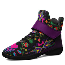 Load image into Gallery viewer, Geometric Floral Fall Black Ipottaa Basketball / Sport High Top Shoes 49 Dzine 
