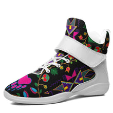 Load image into Gallery viewer, Geometric Floral Fall Black Ipottaa Basketball / Sport High Top Shoes 49 Dzine 
