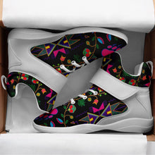 Load image into Gallery viewer, Geometric Floral Fall Black Ipottaa Basketball / Sport High Top Shoes 49 Dzine 
