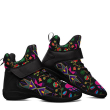 Load image into Gallery viewer, Geometric Floral Fall Black Ipottaa Basketball / Sport High Top Shoes - Black Sole 49 Dzine 
