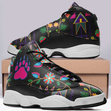 Load image into Gallery viewer, Geometric Floral Fall Black Isstsokini Athletic Shoes Herman 
