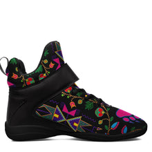 Load image into Gallery viewer, Geometric Floral Fall Black Kid&#39;s Ipottaa Basketball / Sport High Top Shoes 49 Dzine 
