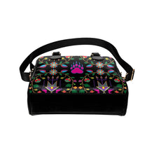 Load image into Gallery viewer, Geometric Floral Fall-Black Shoulder Handbag (Model 1634) Shoulder Handbags (1634) e-joyer 
