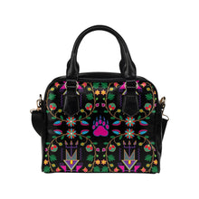 Load image into Gallery viewer, Geometric Floral Fall-Black Shoulder Handbag (Model 1634) Shoulder Handbags (1634) e-joyer 
