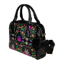 Load image into Gallery viewer, Geometric Floral Fall-Black Shoulder Handbag (Model 1634) Shoulder Handbags (1634) e-joyer 
