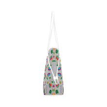 Load image into Gallery viewer, Geometric Floral Fall - Gray Clover Canvas Tote Bag (Model 1661) Clover Canvas Tote Bag (1661) e-joyer 
