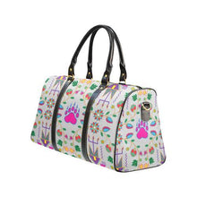 Load image into Gallery viewer, Geometric Floral Fall-Gray New Waterproof Travel Bag/Large (Model 1639) Waterproof Travel Bags (1639) e-joyer 
