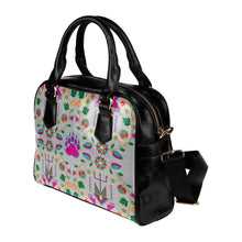 Load image into Gallery viewer, Geometric Floral Fall-Gray Shoulder Handbag (Model 1634) Shoulder Handbags (1634) e-joyer 
