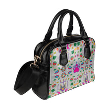 Load image into Gallery viewer, Geometric Floral Fall-Gray Shoulder Handbag (Model 1634) Shoulder Handbags (1634) e-joyer 
