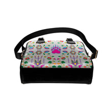 Load image into Gallery viewer, Geometric Floral Fall-Gray Shoulder Handbag (Model 1634) Shoulder Handbags (1634) e-joyer 
