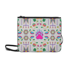 Load image into Gallery viewer, Geometric Floral Fall-Gray Slim Clutch Bag (Model 1668) Slim Clutch Bags (1668) e-joyer 
