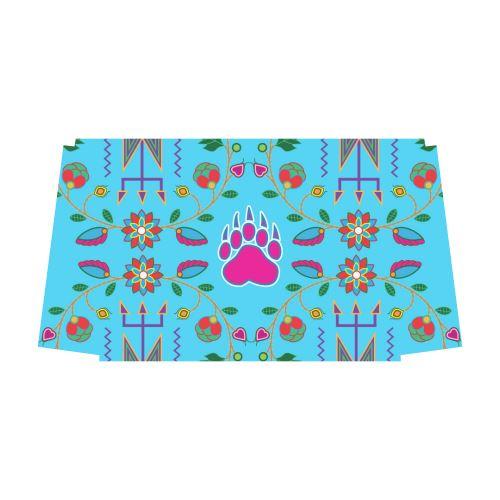 Geometric Floral Fall-Sky Blue Classic Travel Bag (Model 1643) Remake Classic Travel Bags (1643) e-joyer 