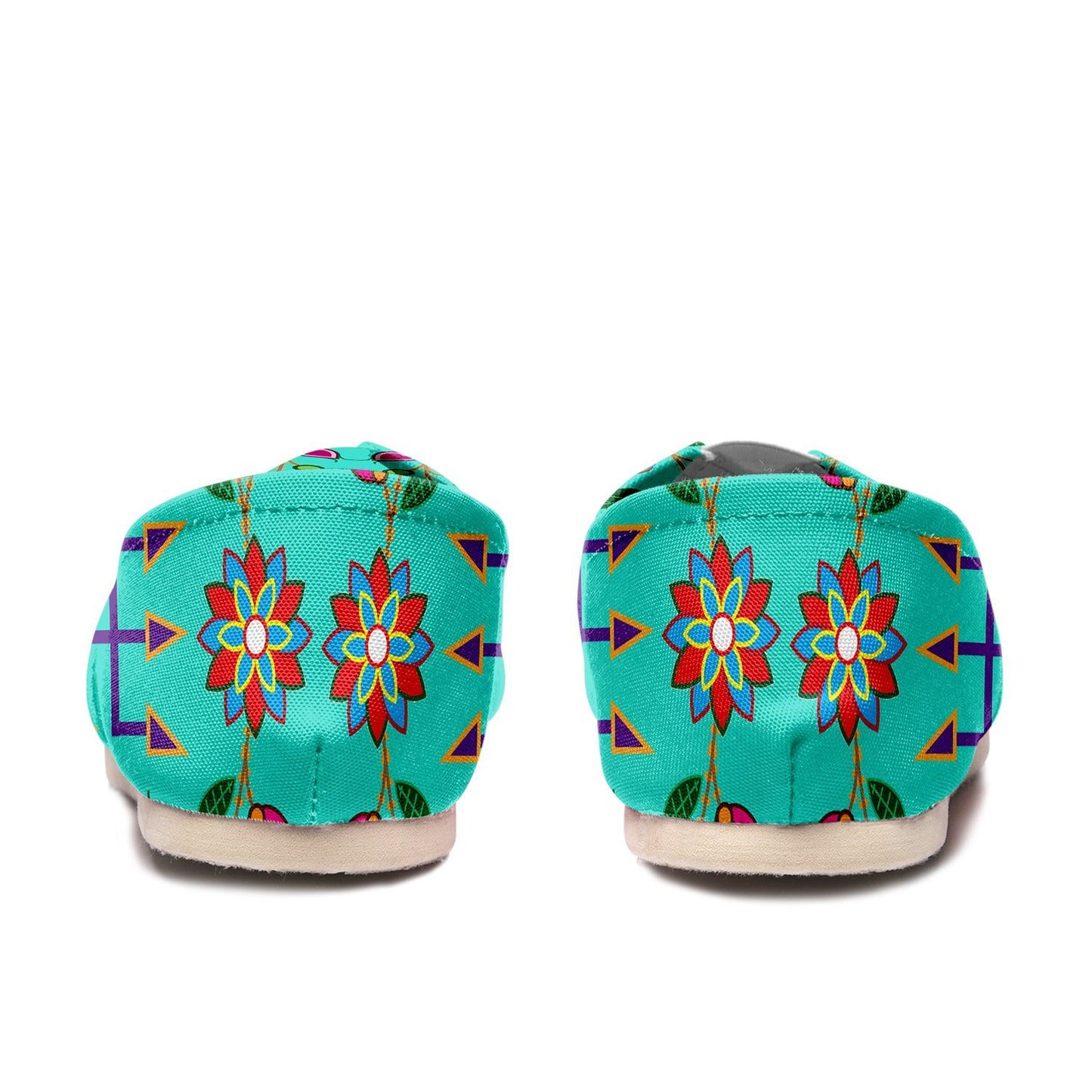 Geometric Floral Fall Sky Casual Unisex Slip On Shoe Herman 