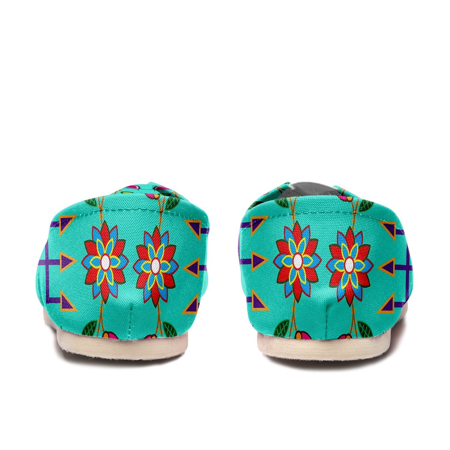 Geometric Floral Fall Sky Casual Unisex Slip On Shoe Herman 