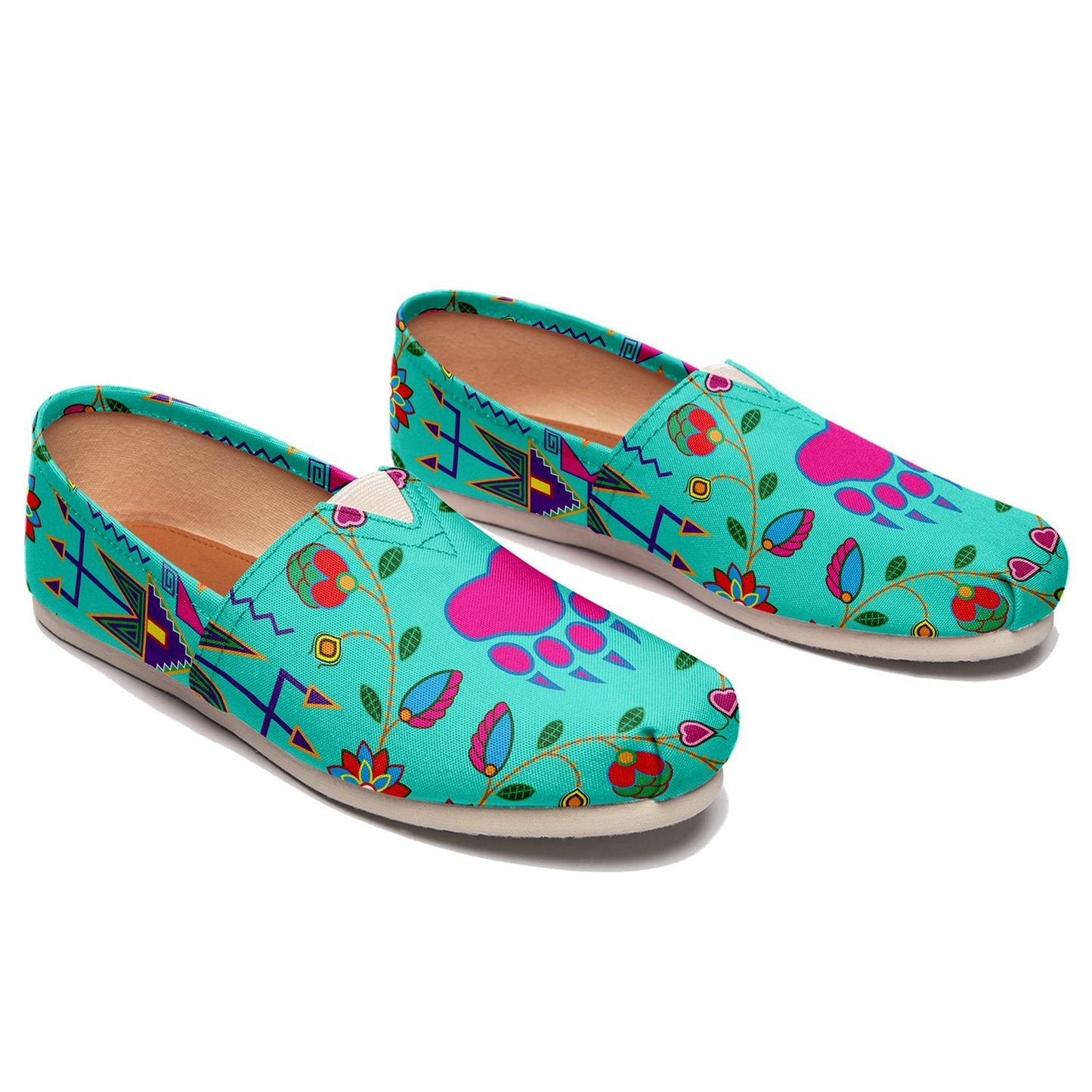 Geometric Floral Fall Sky Casual Unisex Slip On Shoe Herman 
