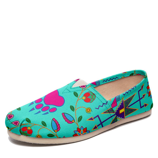 Geometric Floral Fall Sky Casual Unisex Slip On Shoe Herman 