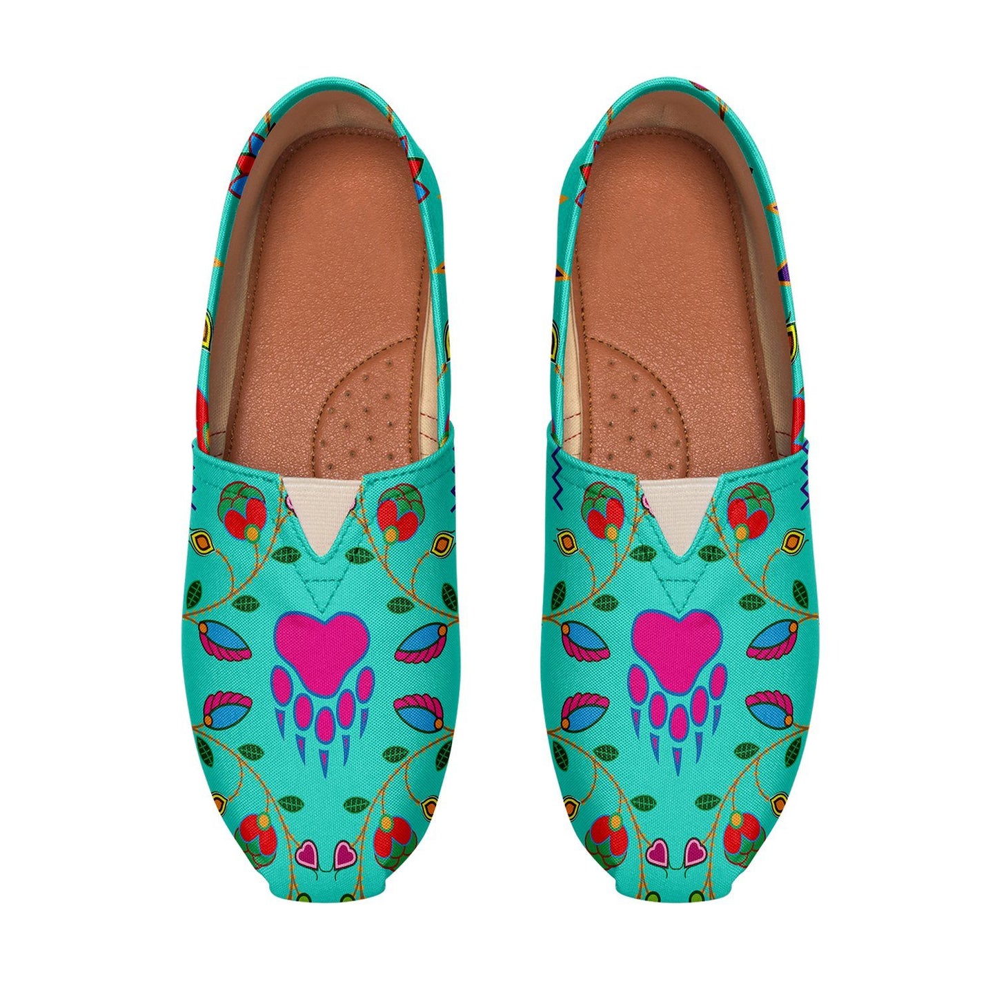 Geometric Floral Fall Sky Casual Unisex Slip On Shoe Herman 