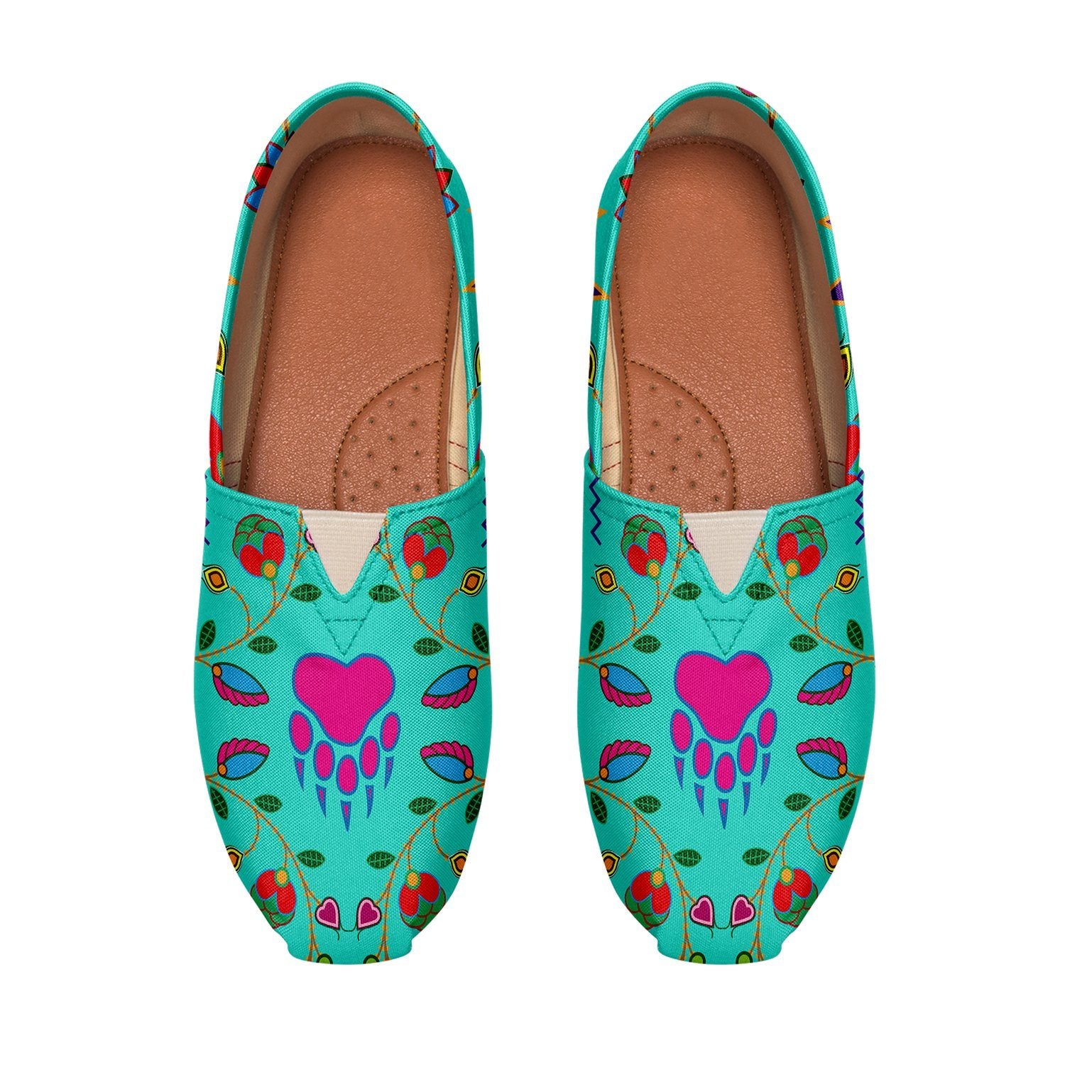 Geometric Floral Fall Sky Casual Unisex Slip On Shoe Herman 