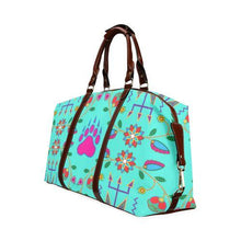 Load image into Gallery viewer, Geometric Floral Fall-Sky Classic Travel Bag (Model 1643) Remake Classic Travel Bags (1643) e-joyer 
