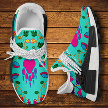 Load image into Gallery viewer, Geometric Floral Fall Sky Okaki Sneakers Shoes 49 Dzine 
