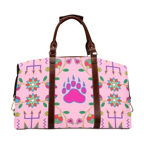 Geometric Floral Fall-Sunset Classic Travel Bag (Model 1643) Remake Classic Travel Bags (1643) e-joyer 