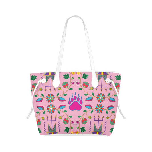 Geometric Floral Fall - Sunset Clover Canvas Tote Bag (Model 1661) Clover Canvas Tote Bag (1661) e-joyer 