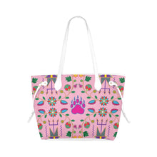 Load image into Gallery viewer, Geometric Floral Fall - Sunset Clover Canvas Tote Bag (Model 1661) Clover Canvas Tote Bag (1661) e-joyer 
