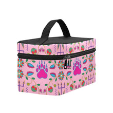 Load image into Gallery viewer, Geometric Floral Fall - Sunset Cosmetic Bag/Large (Model 1658) Cosmetic Bag e-joyer 
