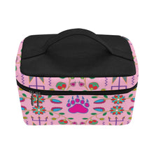 Load image into Gallery viewer, Geometric Floral Fall - Sunset Cosmetic Bag/Large (Model 1658) Cosmetic Bag e-joyer 
