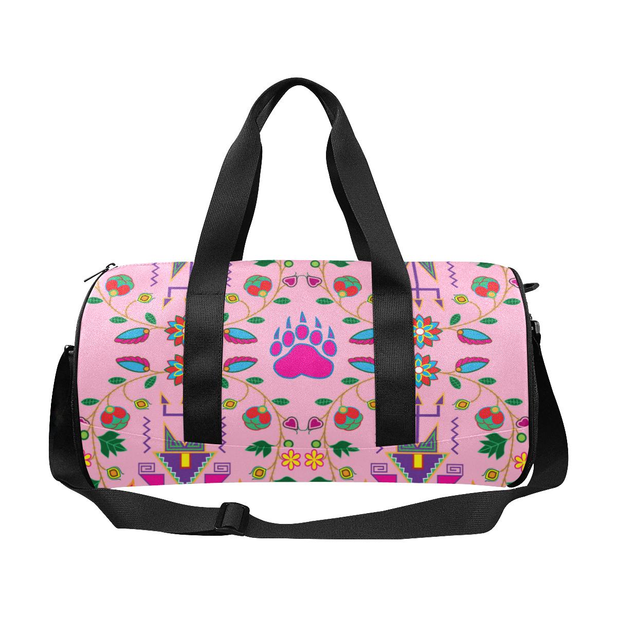 Geometric Floral Fall - Sunset Duffle Bag (Model 1679) Duffle Bag (1679) e-joyer 