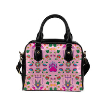 Load image into Gallery viewer, Geometric Floral Fall-Sunset Shoulder Handbag (Model 1634) Shoulder Handbags (1634) e-joyer 
