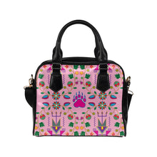 Load image into Gallery viewer, Geometric Floral Fall-Sunset Shoulder Handbag (Model 1634) Shoulder Handbags (1634) e-joyer 
