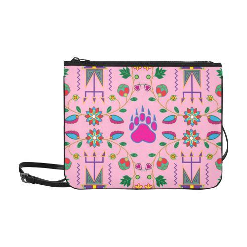 Geometric Floral Fall-Sunset Slim Clutch Bag (Model 1668) Slim Clutch Bags (1668) e-joyer 