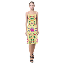 Load image into Gallery viewer, Geometric Floral Fall - Vanilla Alcestis Slip Dress (Model D05) Alcestis Slip Dress (D05) e-joyer 
