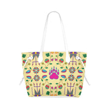 Load image into Gallery viewer, Geometric Floral Fall - Vanilla Clover Canvas Tote Bag (Model 1661) Clover Canvas Tote Bag (1661) e-joyer 
