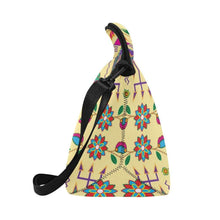 Load image into Gallery viewer, Geometric Floral Fall-Vanilla Neoprene Lunch Bag/Large (Model 1669) Neoprene Lunch Bag/Large (1669) e-joyer 
