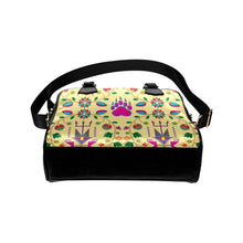 Load image into Gallery viewer, Geometric Floral Fall-Vanilla Shoulder Handbag (Model 1634) Shoulder Handbags (1634) e-joyer 
