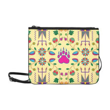 Load image into Gallery viewer, Geometric Floral Fall-Vanilla Slim Clutch Bag (Model 1668) Slim Clutch Bags (1668) e-joyer 
